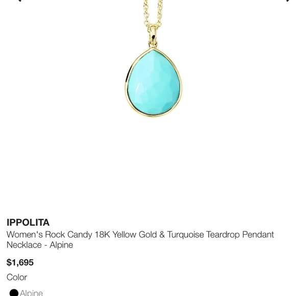 Ippolita 18K Gold Rock Candy Mini Teardrop Pendant Necklace - Picture 4 of 4